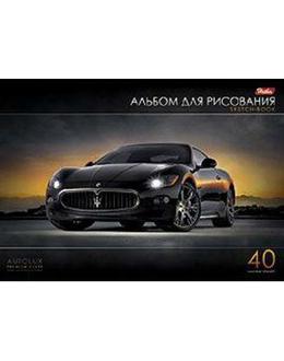 Альбом для рисования 40л. Хатбер выб. лак AutoCarbon