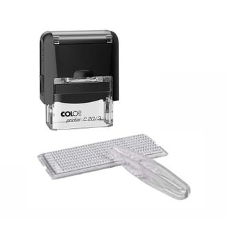 Штамп "Colop" самонаборный  3 строчн. Printer20 (пласт. корпус)