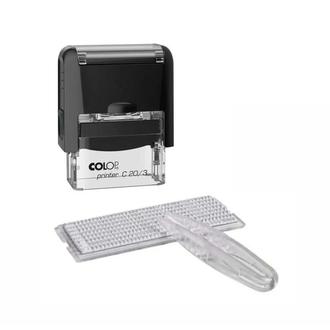 Штамп "Colop" самонаборный  3 строчн. Printer20 (пласт. корпус)