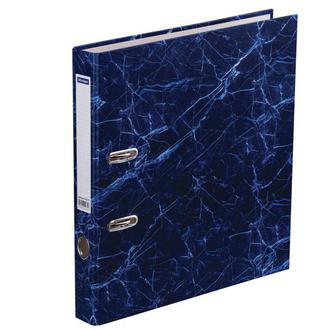 Папка 50мм "OfficeSpace" мрамор синяя 242570