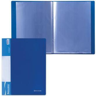 Папка индекс  10л "Brauberg" 0,5мм Стандарт 221591 синий