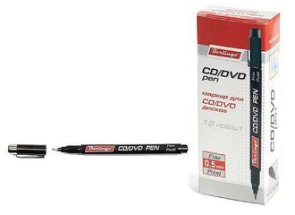 Маркер для CD "Berlingo" 0,5мм PM6434 черный