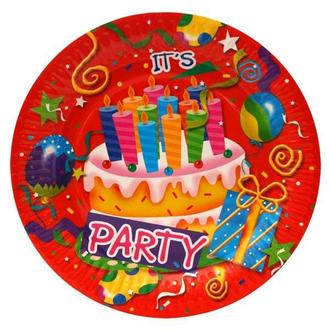 Тарелка одноразовая Action 6шт. Вечеринка API 0100