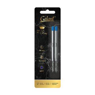 Стержень шар. д/авт. ручек "Galant" 98мм 170387 мет. синий 2шт./уп. пишущий узел 0,7мм
