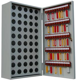 Ящик для ключей КЛ-50П (650х350х180мм) 50 ключей 50 пеналов 1 замок Вес 8,6кг