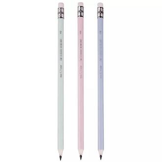 Карандаш пласт. "Meshu" HB трехгранный с ластиком