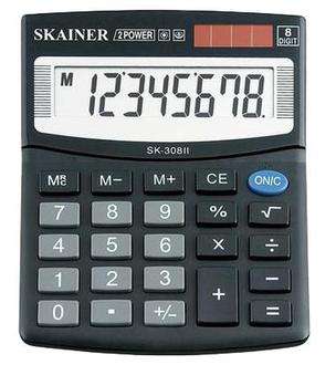 Калькулятор "Skainer" SK 308 8 разр. настольный 100х124х32