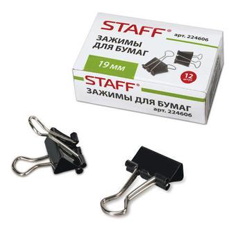 Зажимы 19мм черн. "Staff" 224606