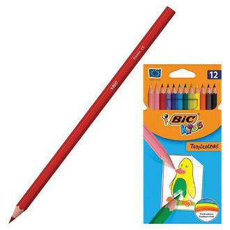 Карандаши "Bic" 12цв. 83256610 карт/уп пластиковые