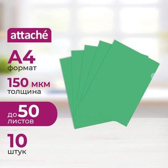 Папка-уголок "Attache" 0,15мм 627967 зеленый