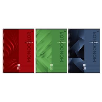 Тетрадь  80л. BG А4 спираль Monocolor Т4гр80 63257