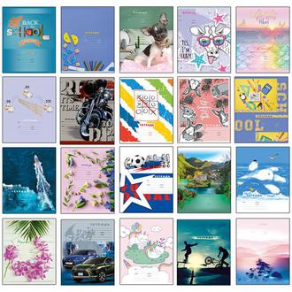 Тетрадь  12л. клетка "BG" 8530/8548 Super Mix-20