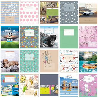 Тетрадь  12л. клетка "BG" 8527 Super Mix-20