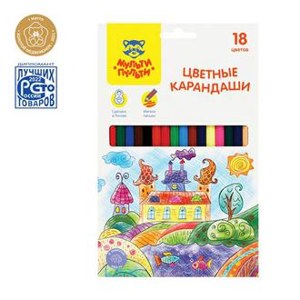 Карандаши "Мульти-пульти" 18цв. 41049 карт. уп
