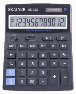 Калькулятор "Skainer" SK 222 12 разр. настольный 100х124х32