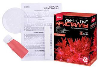 Набор д/творчества LORI Лучистые кристаллы "Красный" Лк-001