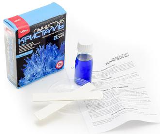 Набор д/творчества LORI Лучистые кристаллы "Синий" Лк-002