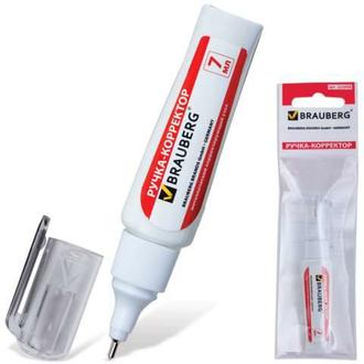 Ручка корректор "Brauberg"  7мл 222058 металлич. наконечник