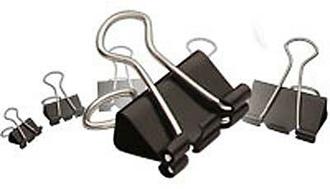 Зажимы 15мм черн. "Спейс" BCLBL15 1232