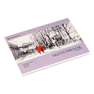 Альбом для эскизов А4 40л. скетчбук 160г/м2 45781 склейка (для маркеров) слоновая кость блок