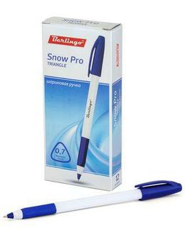 Ручка шар. "Berlingo" Triangle snow pro 0,7мм CBp 70862 синий
