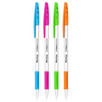 Ручка шар. "Berlingo" Triangle grip snow 0,7мм CBp 70965 синяя