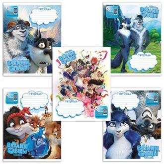 Тетрадь  12л. клетка "Хатбер" 12Т5В1 Волки и овцы Безумное преврашение 4D