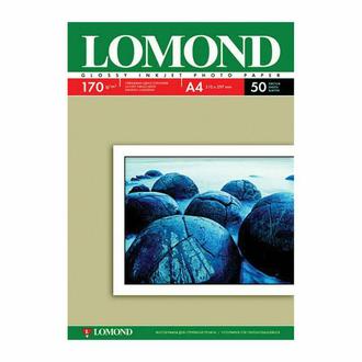 Бумага для фото стр. принтер LOMOND 170г 50л. одност. глянц. формат А4