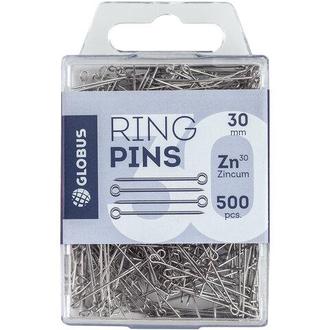 Булавка цельномет. одностержневая 500шт. пласт. бокс С3-0545