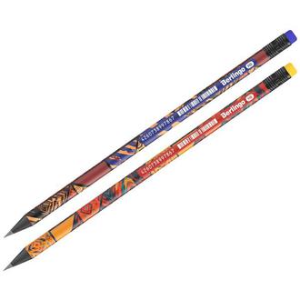 Карандаш чгр. "Berlingo" HB BP00S06 круглый с ластиком