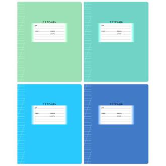 Тетрадь  12л. косая линия "BG" 7330 Школьная