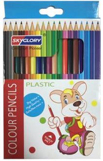 Карандаши "Skyglory" 18цв. 6718 пластик. карт/уп