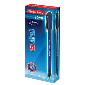 Ручка шар. "Brauberg" масл. основа 143345 0,7мм синяя