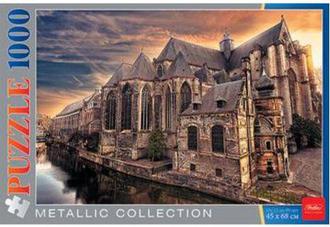 Пазл Hatber1000 Старинный замок Собор в Генте 12405 (450х680)