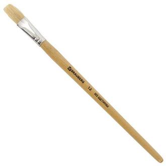 Кисть щетина №12 плоская 200204