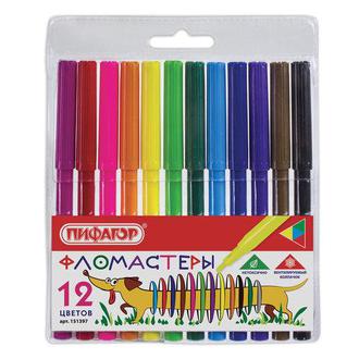 Фломастеры "Пифагор" 12цв. 151397