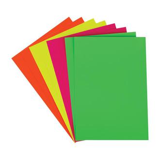 Набор цв. бум. самоклеящаяся А4  8л. 4цв. 16868 флуоресцентная