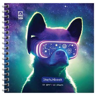 Альбом для эскизов 150*150 60л. скетчбук 120г/м2 53035 гребень