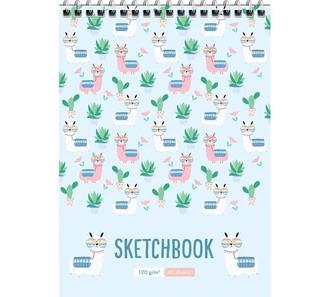 Альбом для эскизов А5 60л. скетчбук 120г/м2 22208 гребень