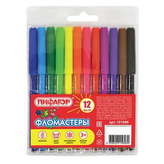 Фломастеры "Пифагор" 12цв. 151090