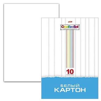 Картон белый А4 10л. Хатбер 10Кб4