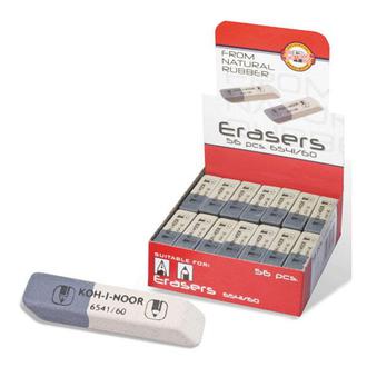 Ластик K-I-N 6541/60 белый с серым (чернила, тушь) 50х13х7