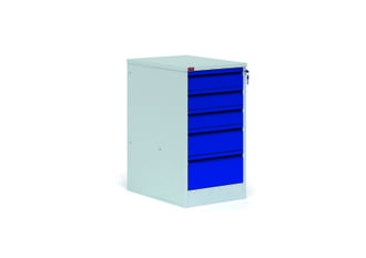 Тумба верстачная металлическая Т-2Т 830*465*630 5 выдвижных ящиков, замок 36кг