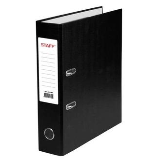 Папка 70мм "Staff" ПВХ черная