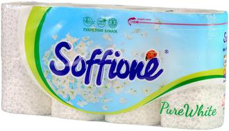 Т/бумага Soffione 2-сл. по 8рул. Pure White