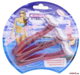 Станок одноразовый Legend steel Bikini 3шт./уп.