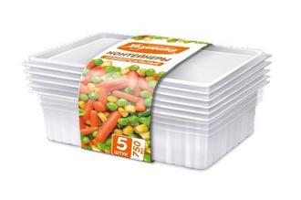 Контейнер для заморозки  0,75л 5шт./уп.