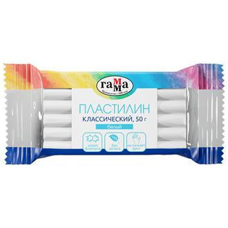 Пластилин  1цв. Гамма 50гр белый 270818-14
