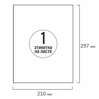 Этикетки самокл. А4 1шт. 210*297 Tanex 114527 (50листов/уп.) МАТОВЫЕ