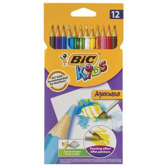 Карандаши "Bic" 12цв. 8575613 карт/уп акварельные